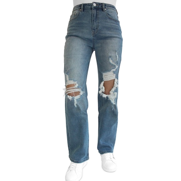 NWT A super high rise 90s style 30” inseam Size 0 - Picture 2 of 4